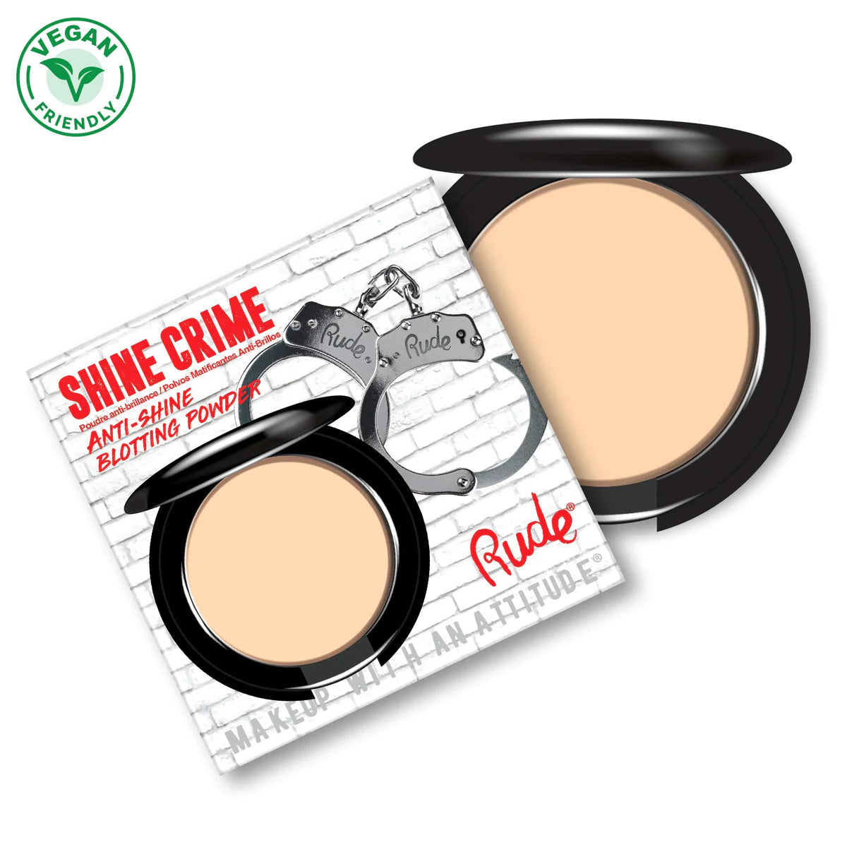 Rude Shine Crime Anti-Shine Blotting Powder 🚫✨