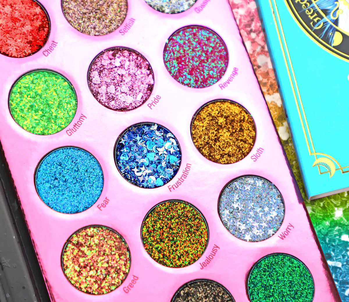 Unicorn Glitter Eyes Pallette - Sin of Glittony by RUDE make up with an Attitude 🦄