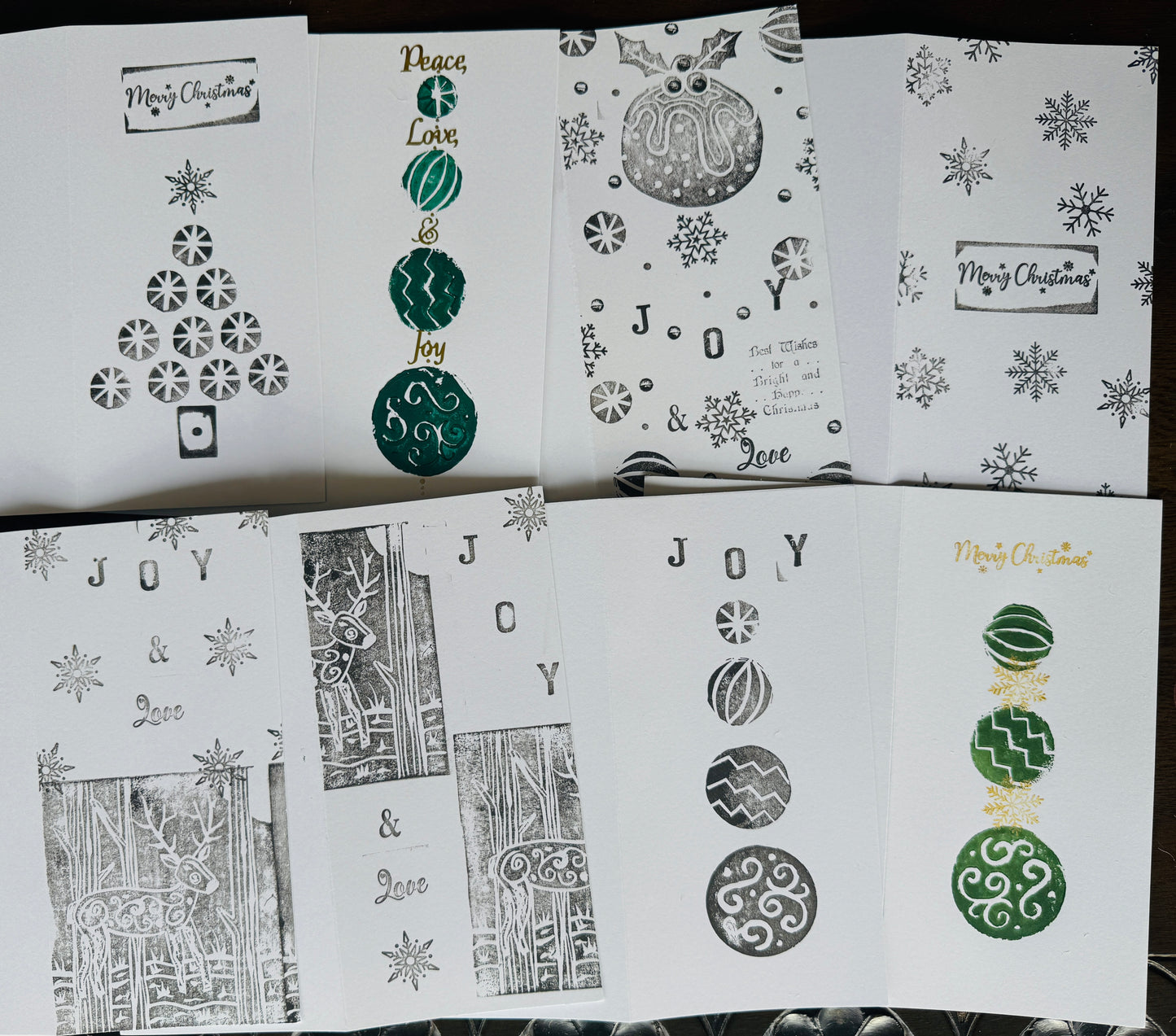 Unique Hand Made Christmas Cards 🤎🖤🤍