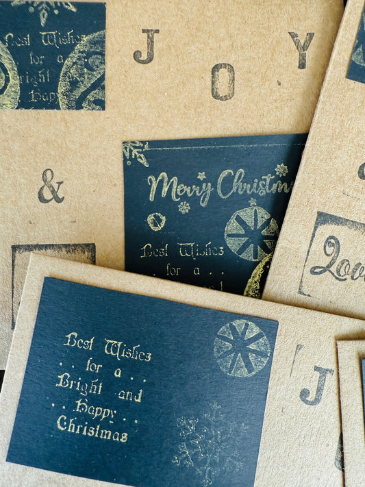 Unique Hand Made Christmas Cards 🤎🖤🤍