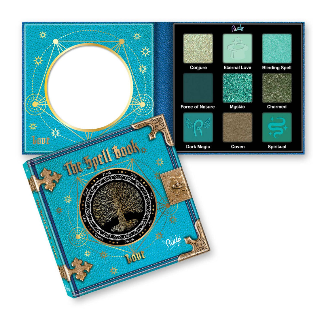 RUDE-Eyes with Attitude 👁 The Spell Book Eyeshadow Palette 🧚🏻‍♀️