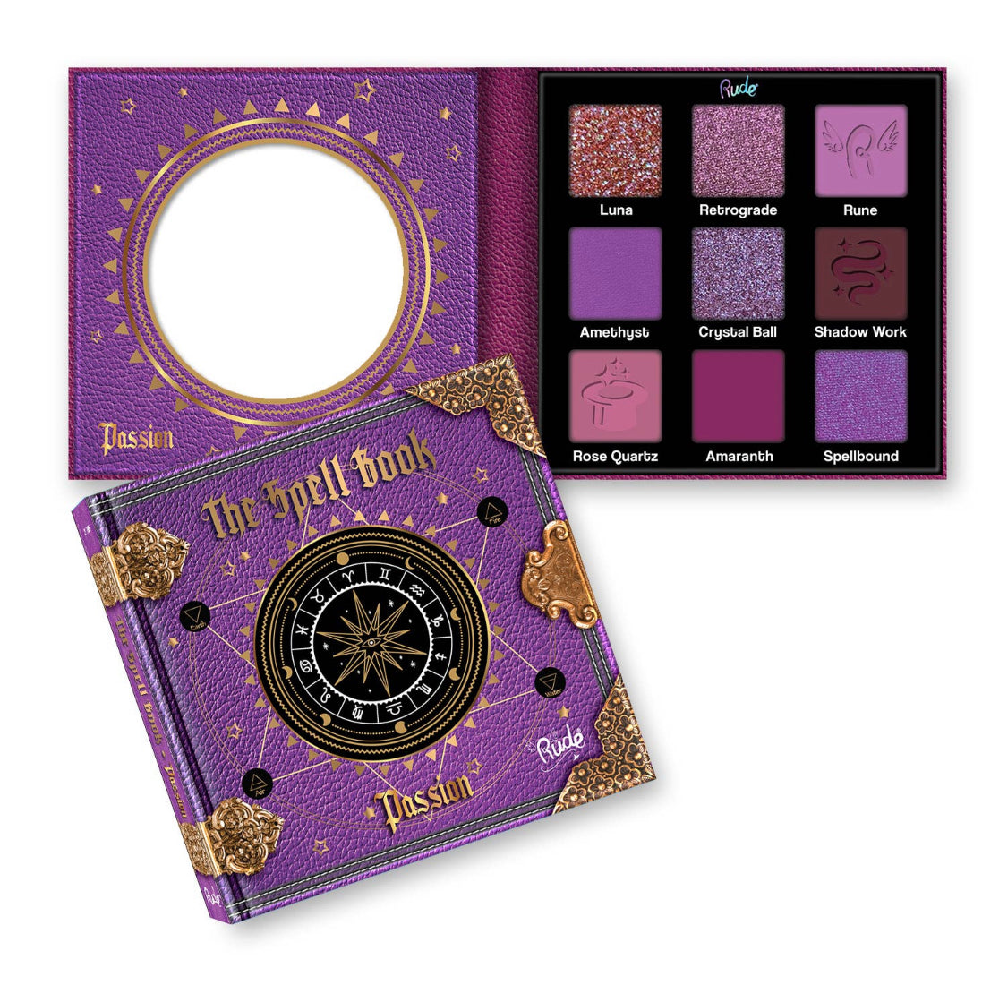 RUDE-Eyes with Attitude 👁 The Spell Book Eyeshadow Palette 🧚🏻‍♀️