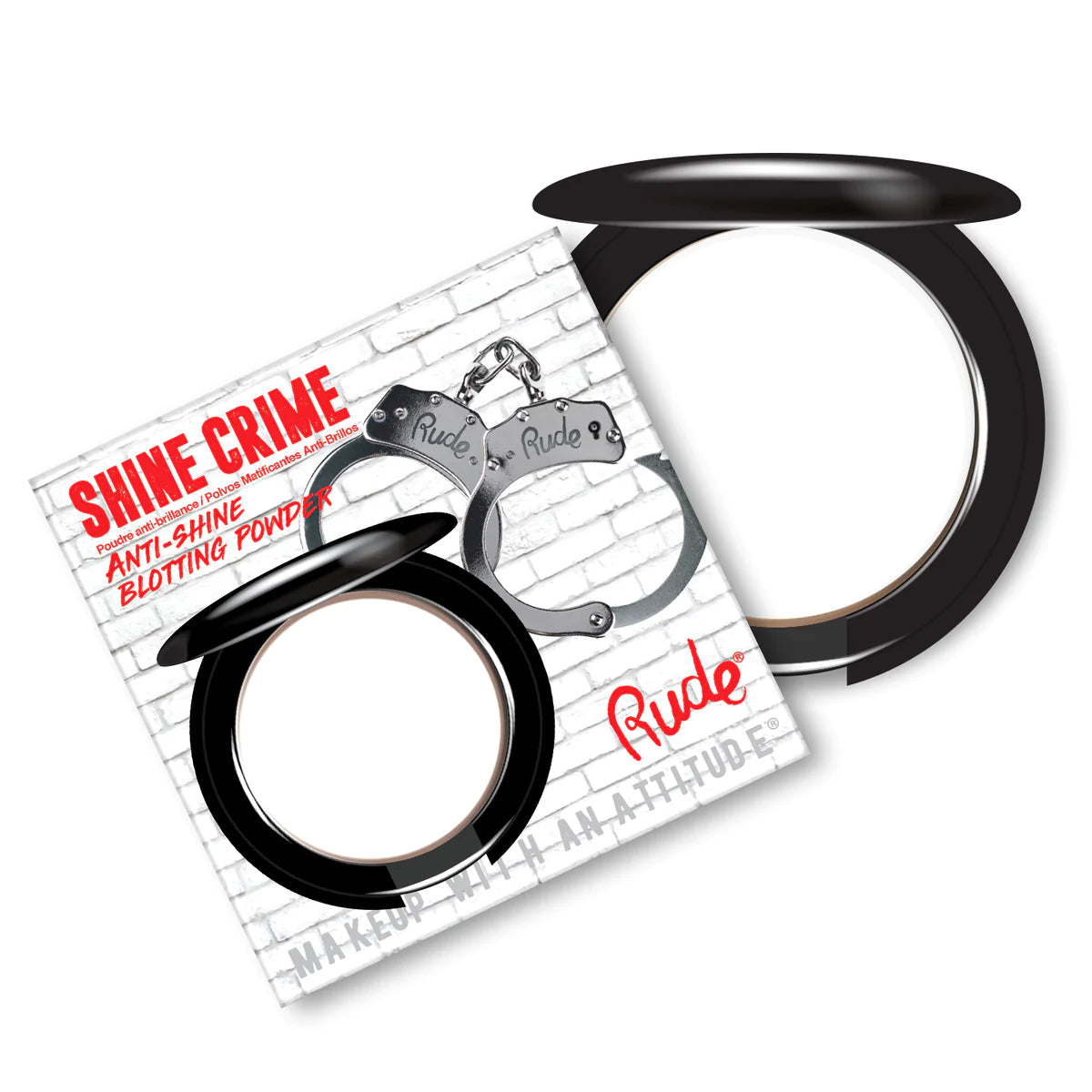 Rude Shine Crime Anti-Shine Blotting Powder 🚫✨
