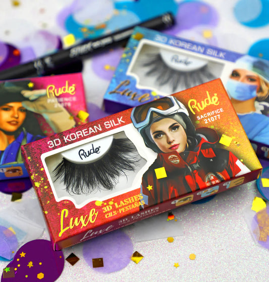 Rude Luxe 3D Lashes | Premium 3D Korean Silk Eyelashes 👁